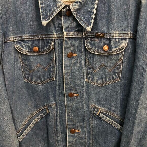 Womens 70’s vintage Wrangler trucker jacket with no lining - Picture 4 of 14